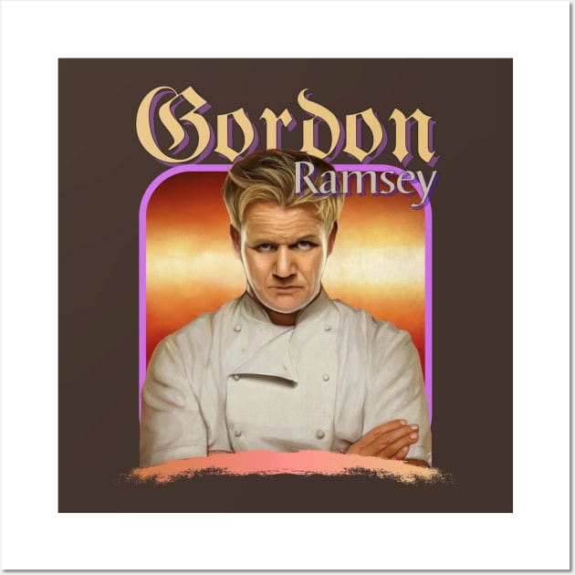 Gordon Ramsay Retro Wall Art by The seagull strengths